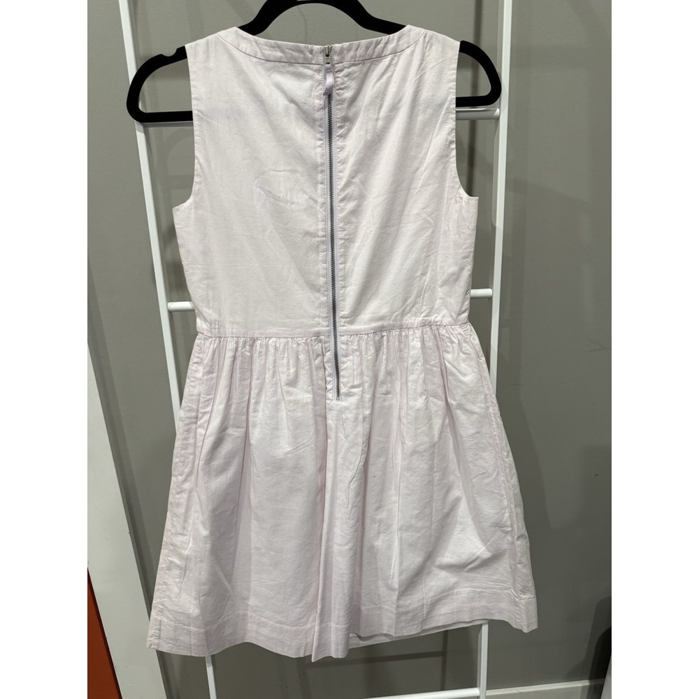 Crewcuts J Crew Lavender Fit & Flare Sleeveless Rhinestone 100% Cotton Dress 14 - Picture 5 of 6